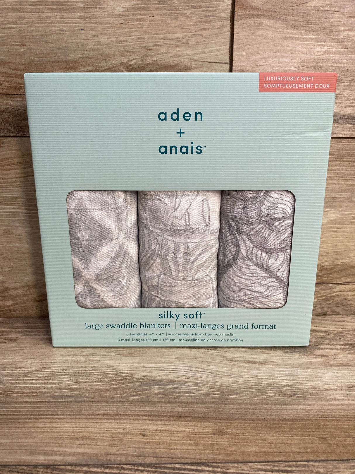 NEW aden + anais 3pk Silky Soft Large Swaddle Blankets