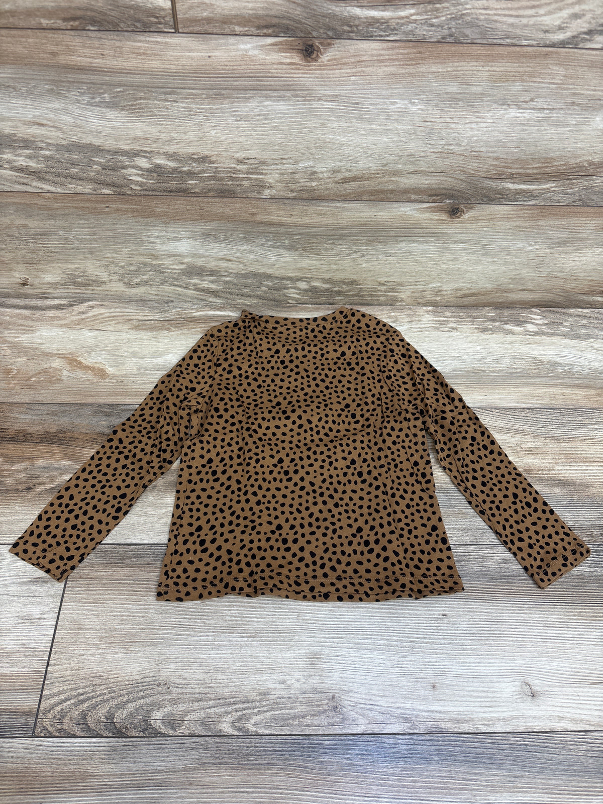 NEW Old Navy Cheetah Print Long Sleeve Shirt Brown sz 5T