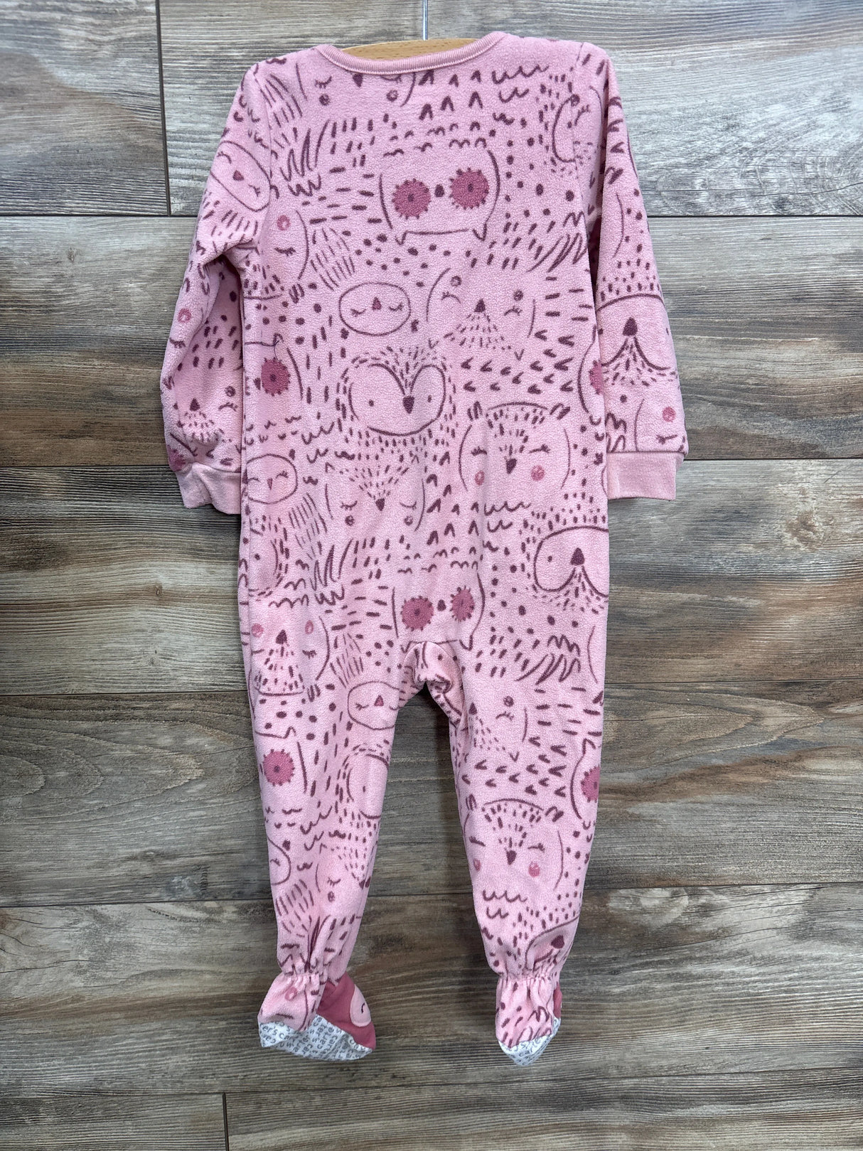 Carter's Owl Print Blanket Sleeper Pink sz 2T