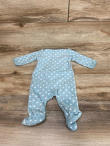 Simple Joys Blue Polka Dot & Fox Blanket Sleeper sz Newborn