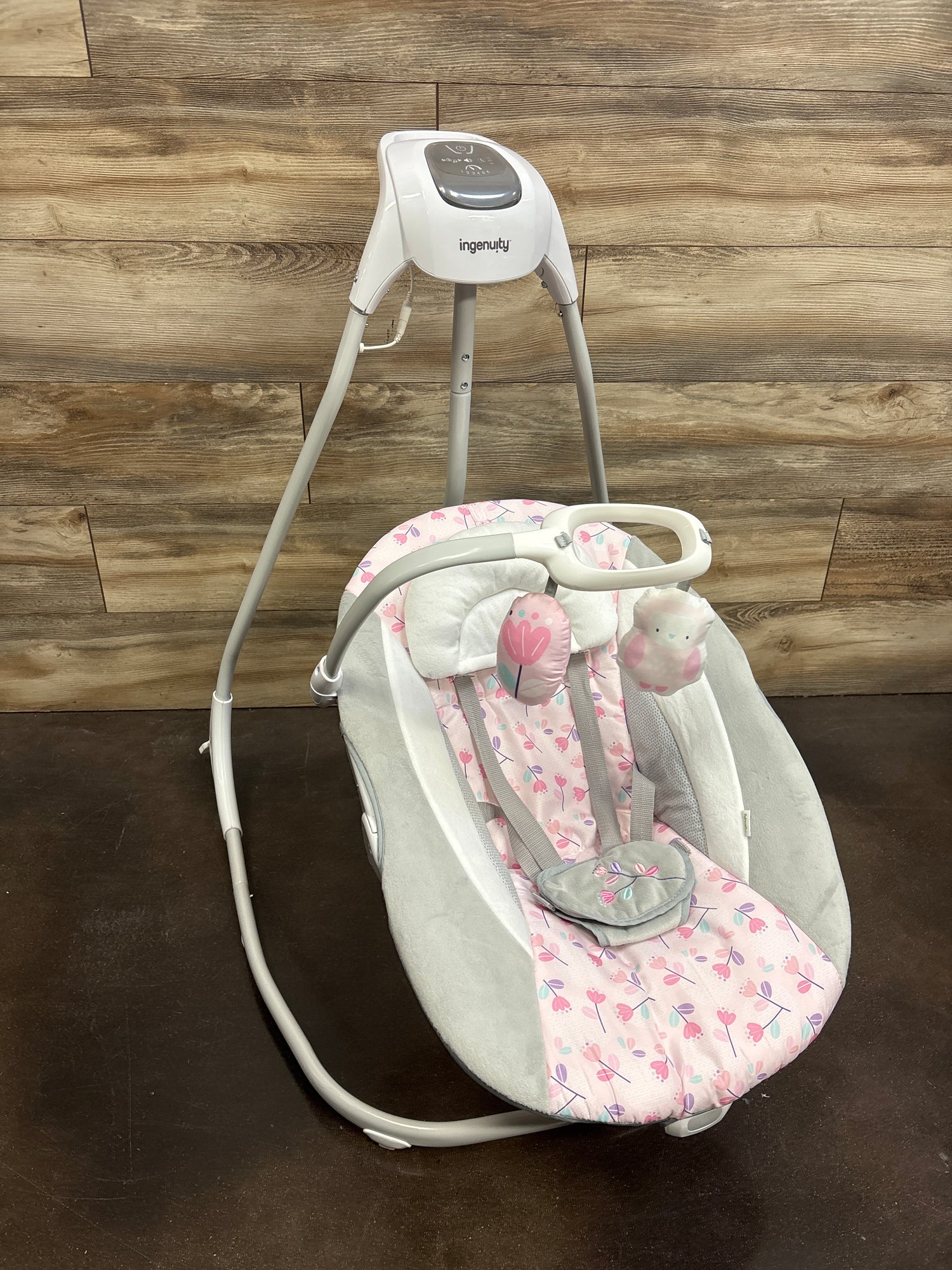 Ingenuity SimpleComfort Compact Swing in Pink Cassidy