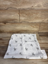 Amazing Baby Muslin Swaddle Blanket in Zebra Print White