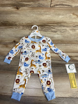 NEW Little Me 2pc Safari Pajama Set White sz 12m