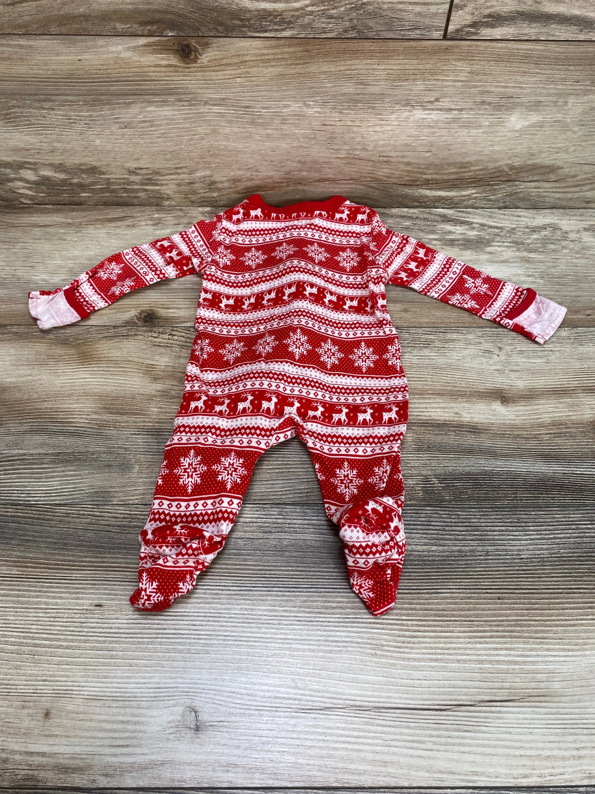 Old Navy Fair Isle Sleeper Red sz 0-3m