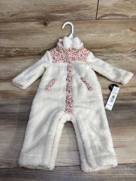 NEW Nicole Miller Sherpa Coverall White sz 6-9m - Me n Mommy To Be