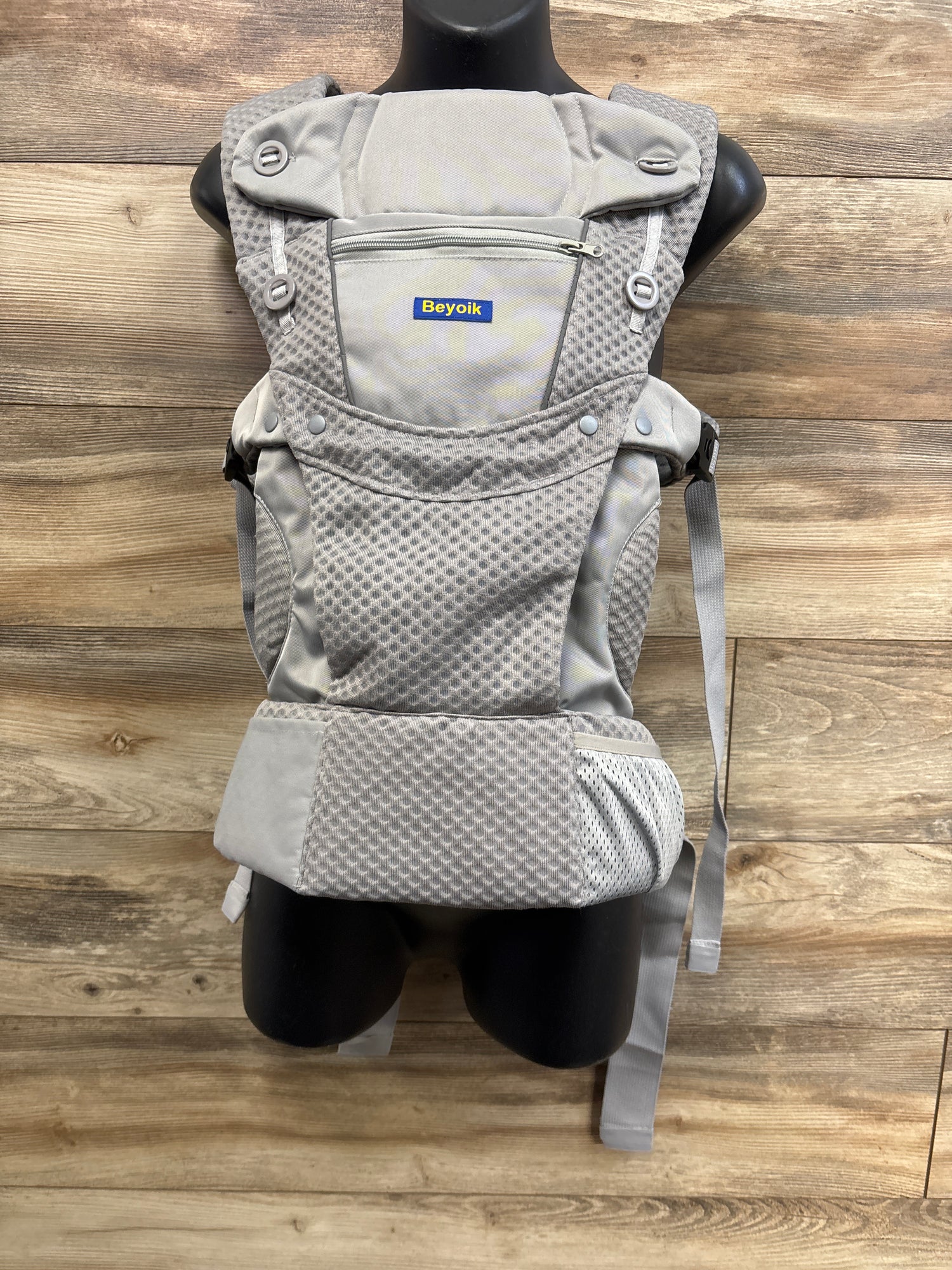 Beyoik All-Position Baby Carrier, Grey 7-44lbs