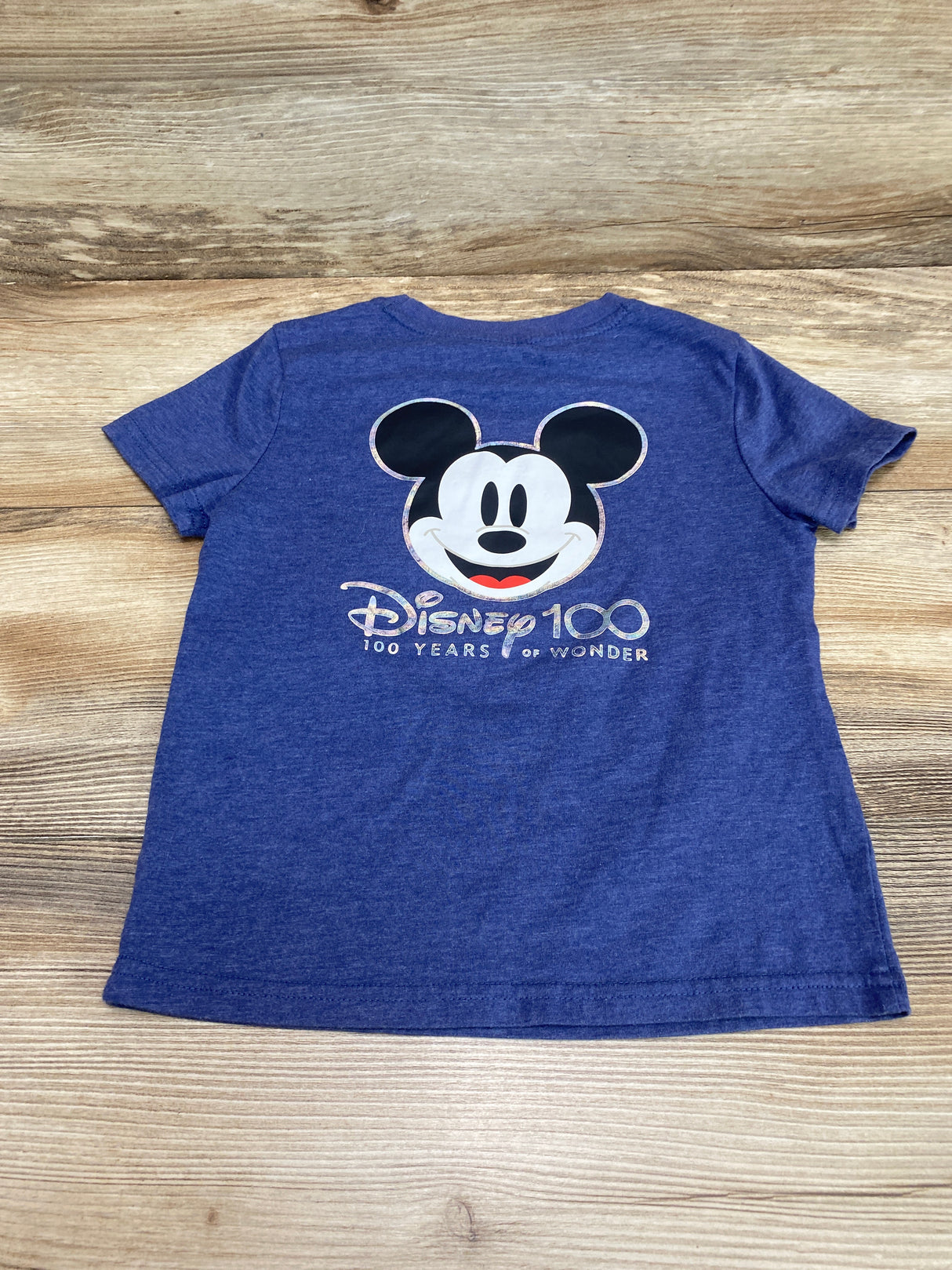 Disney 100 Mickey Mouse Shirt Blue sz 4T