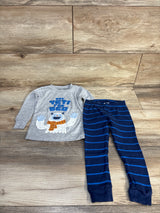 Carter's 2pc Not Yeti For Bed Pajama Set Grey sz 18m