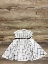 NEW Janie & Jack The Statement Collar Equestrian Dress White sz 3T