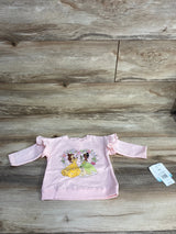 NEW Disney Baby Pull Over Princess Sweatshirt Pink sz 3-6m