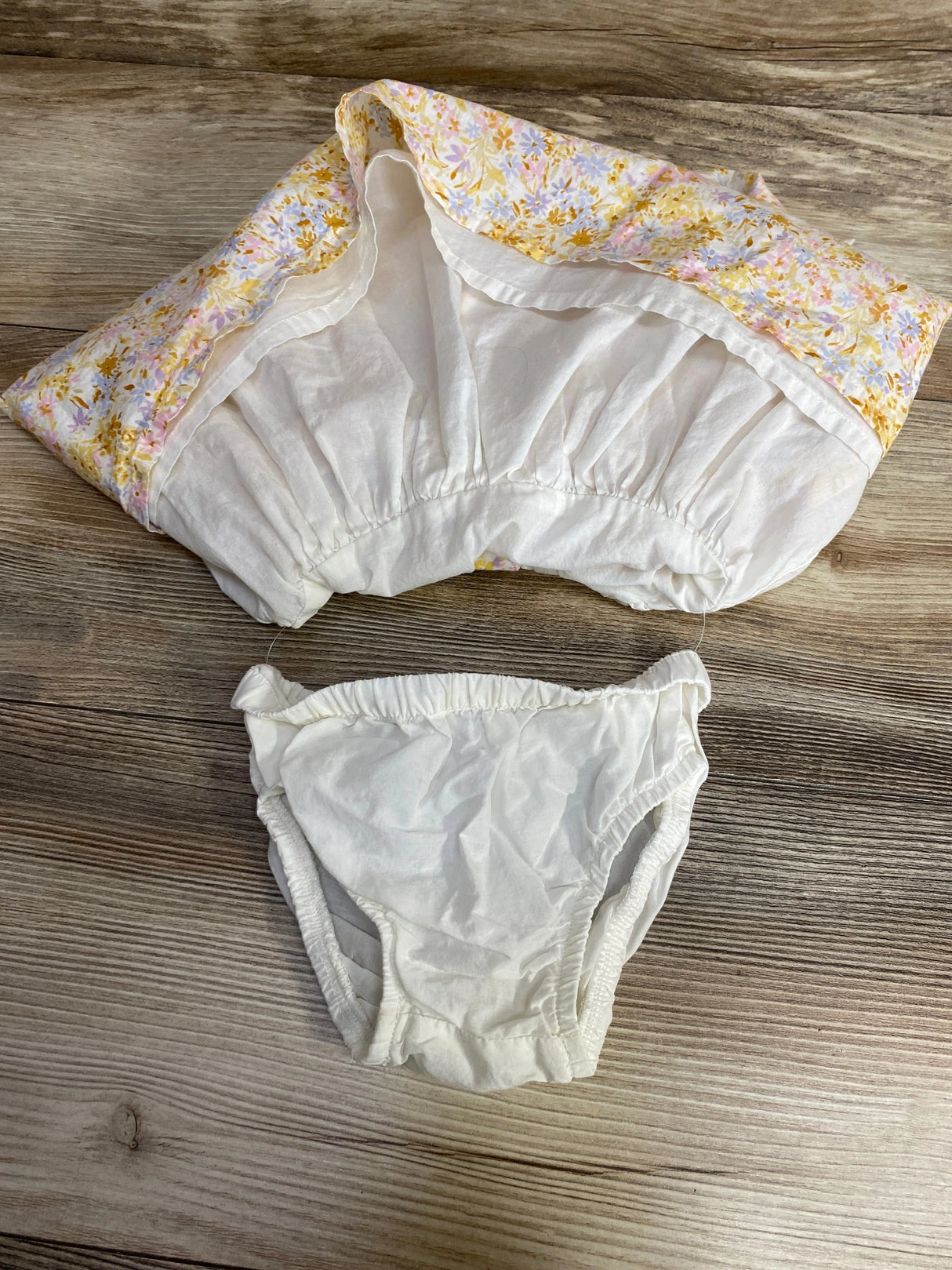 Baby B'gosh 2pc Dress & Bloomers Set Yellow sz 12m