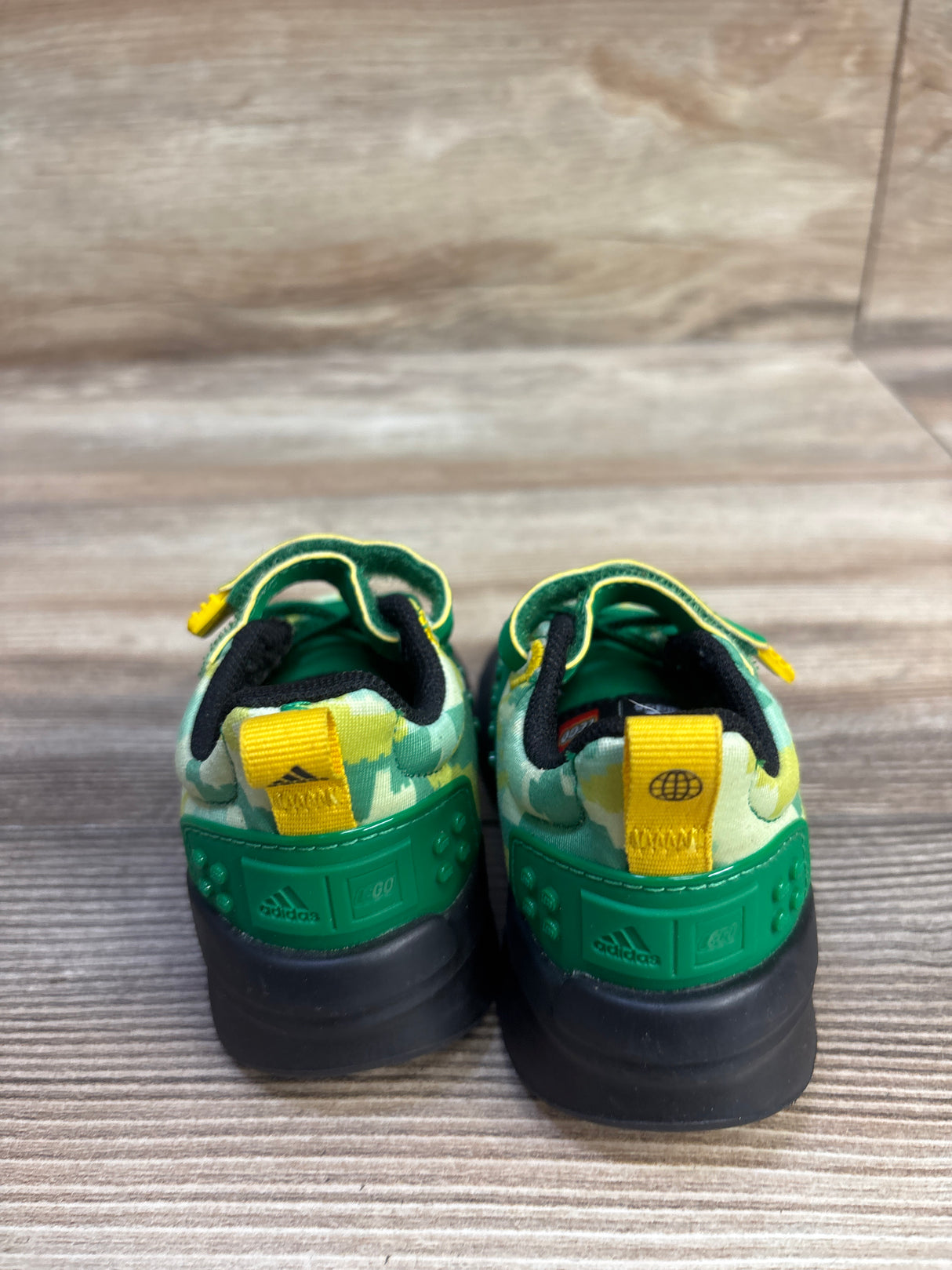 Adidas x LEGO Racer TR21 EL Little Kid 'Digi Camo - Green' Sneakers sz 5c