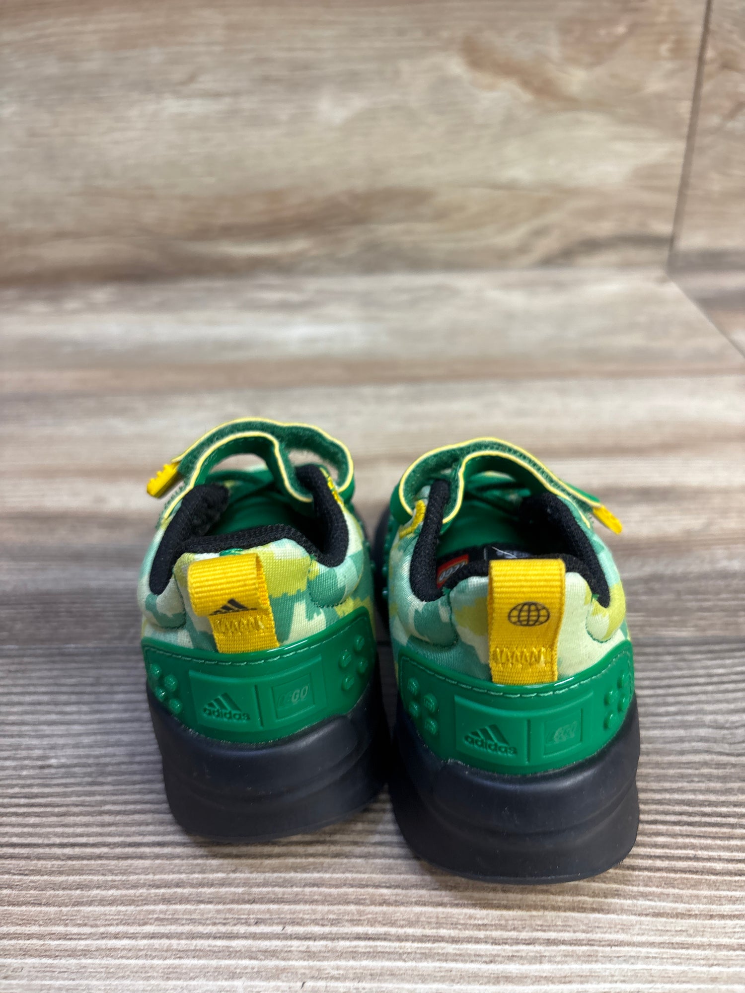 Adidas x LEGO Racer TR21 EL Little Kid 'Digi Camo - Green' Sneakers sz 5c