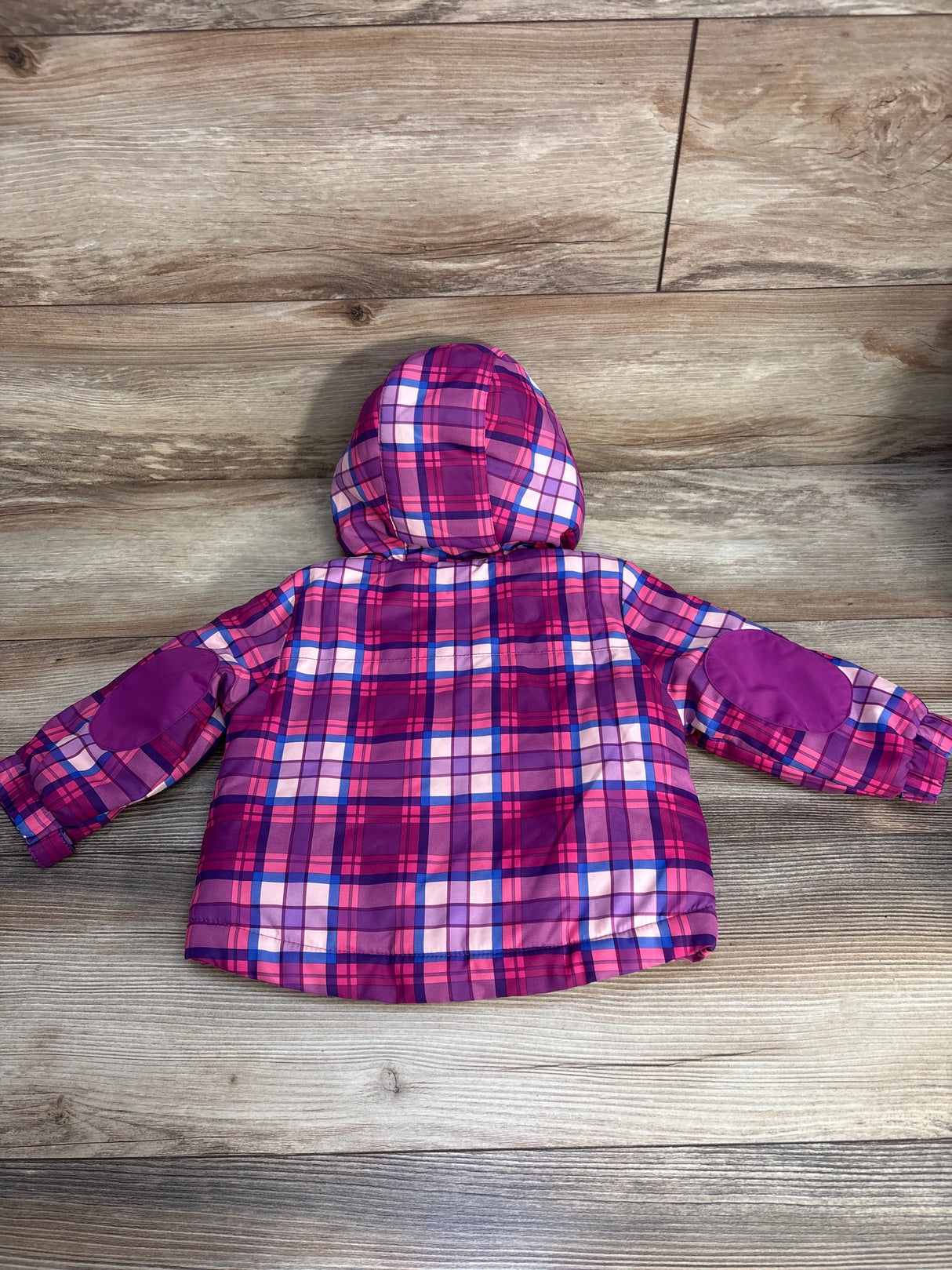 Cat & Jack Plaid Jacket Purple sz 12m