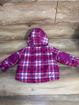 Cat & Jack Plaid Jacket Purple sz 12m