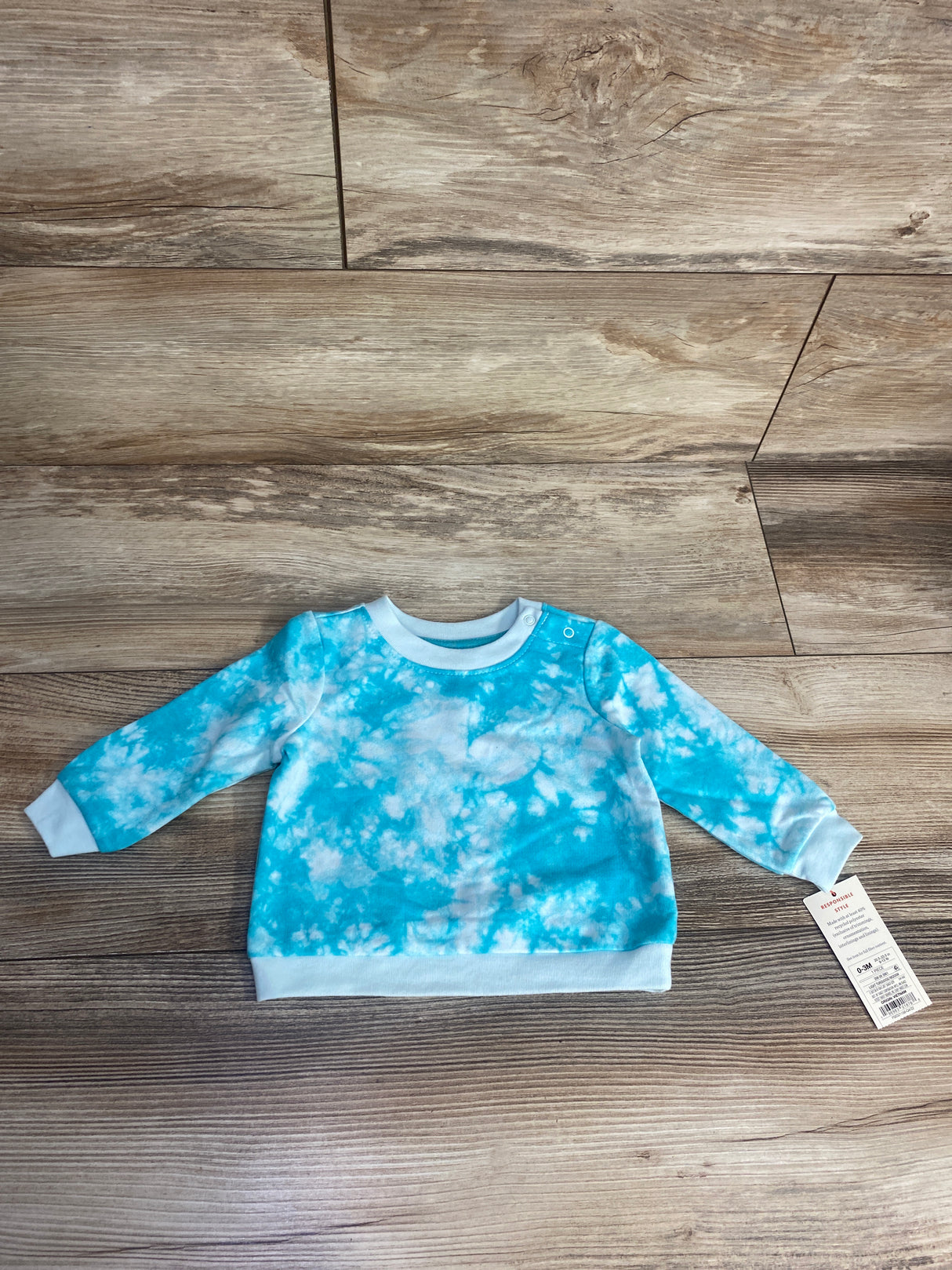 NEW Cat & Jack Tie-Dye Sweatshirt Blue sz 0-3m