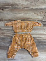 Jessica Simpson 2pc Striped Shirt & Pants Set Butterscotch sz 0-3m