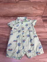 Carter's Polo Shortie Romper Green sz 9m