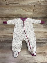 7 For All Mankind Floral Sleeper Ivory sz 0/3m