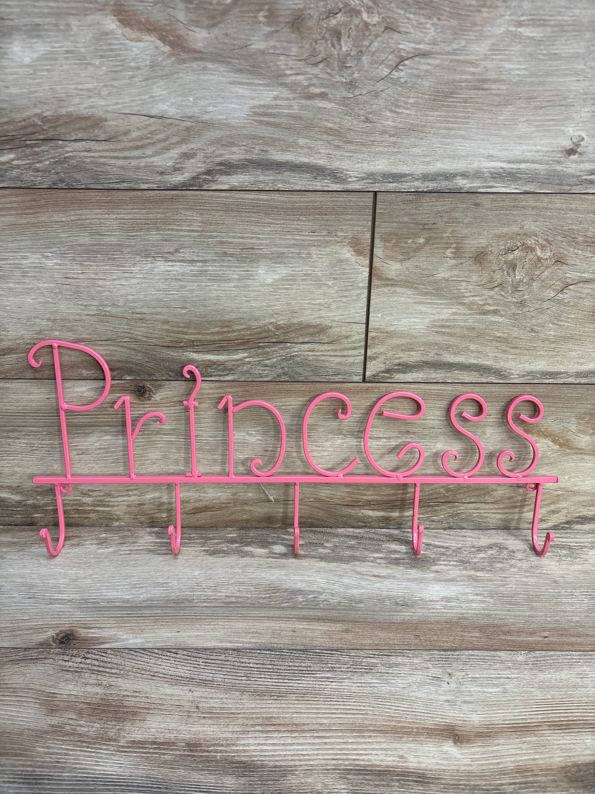 Princess Metal Wall Decor With Hooks