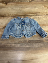 Baby Gap Cotton Puff Sleeve Denim Jacket Blue sz 12-18m
