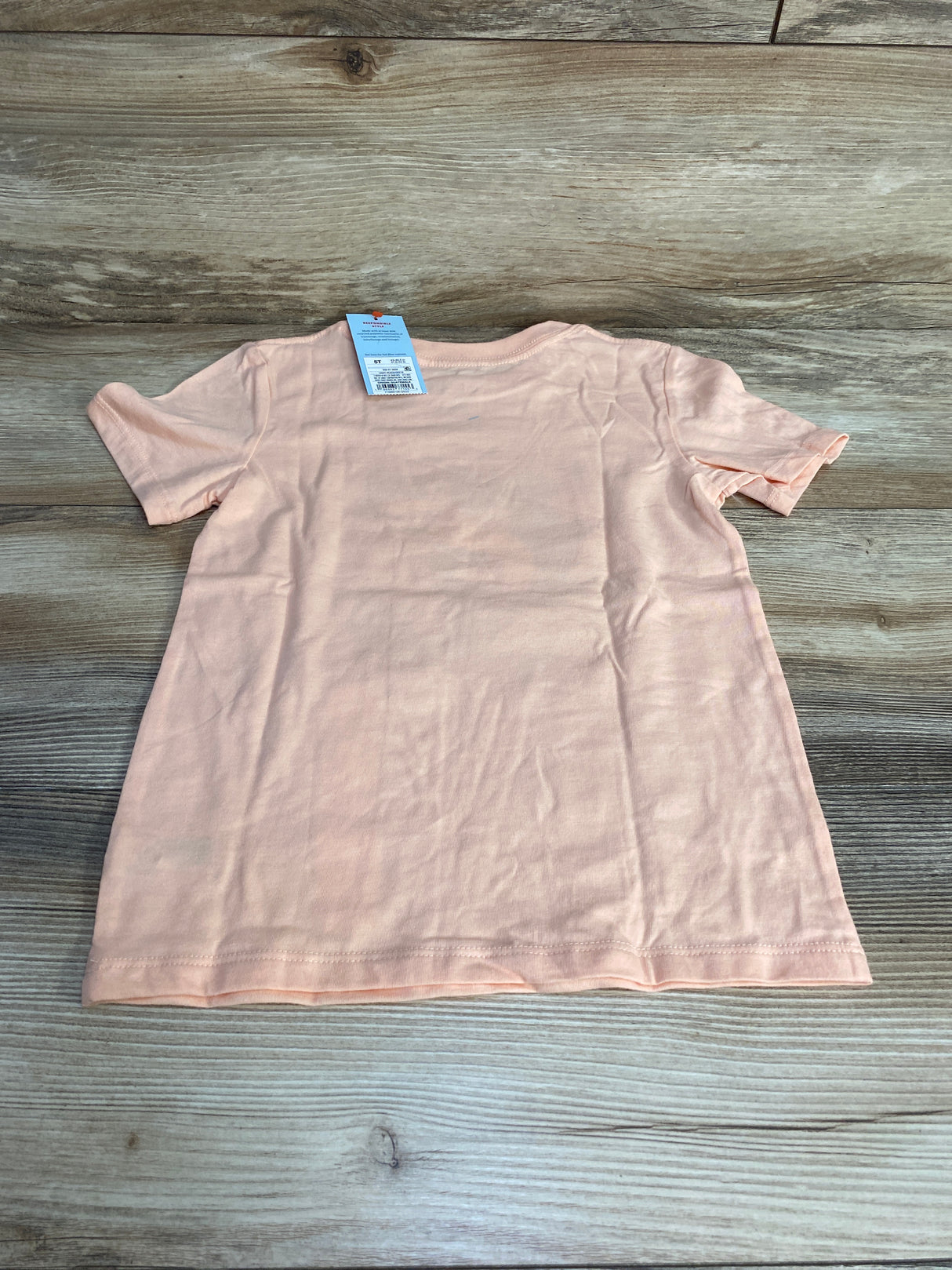 NEW Cat & Jack Shark Shirt Peach sz 5T