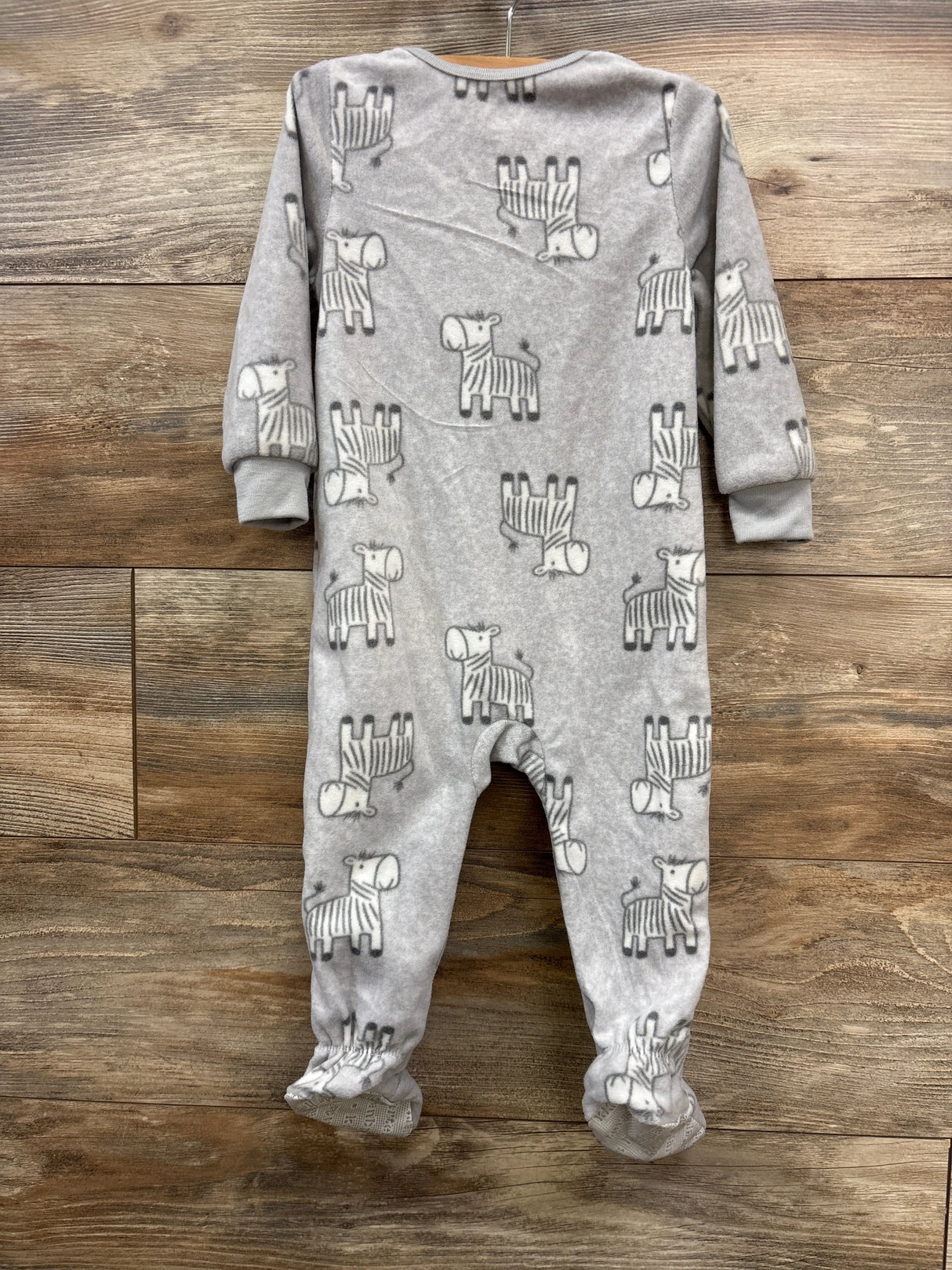 Kids Headquarters Zebra Print Blanket Sleeper Grey sz 18m - Me n Mommy To Be