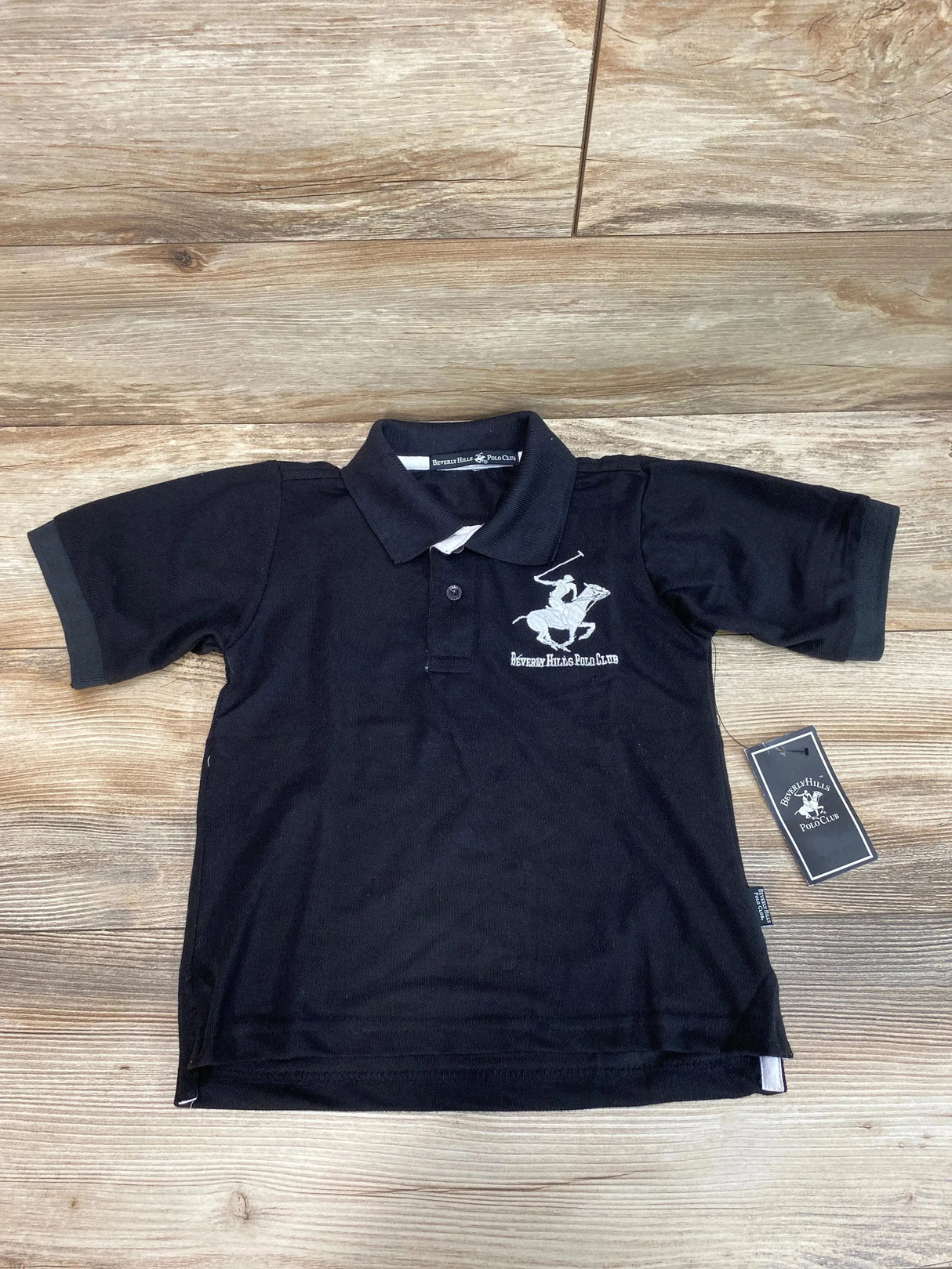 NEW Beverly Hills Polo Club Polo Shirt Black sz 4T