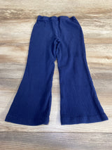 Hanna Andersson Ribbed Flare Leggings Blue sz 4T