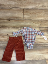 NEW Just One You 2pc Set Collar Bodysuit & Corduroy Pants Blue sz 6m