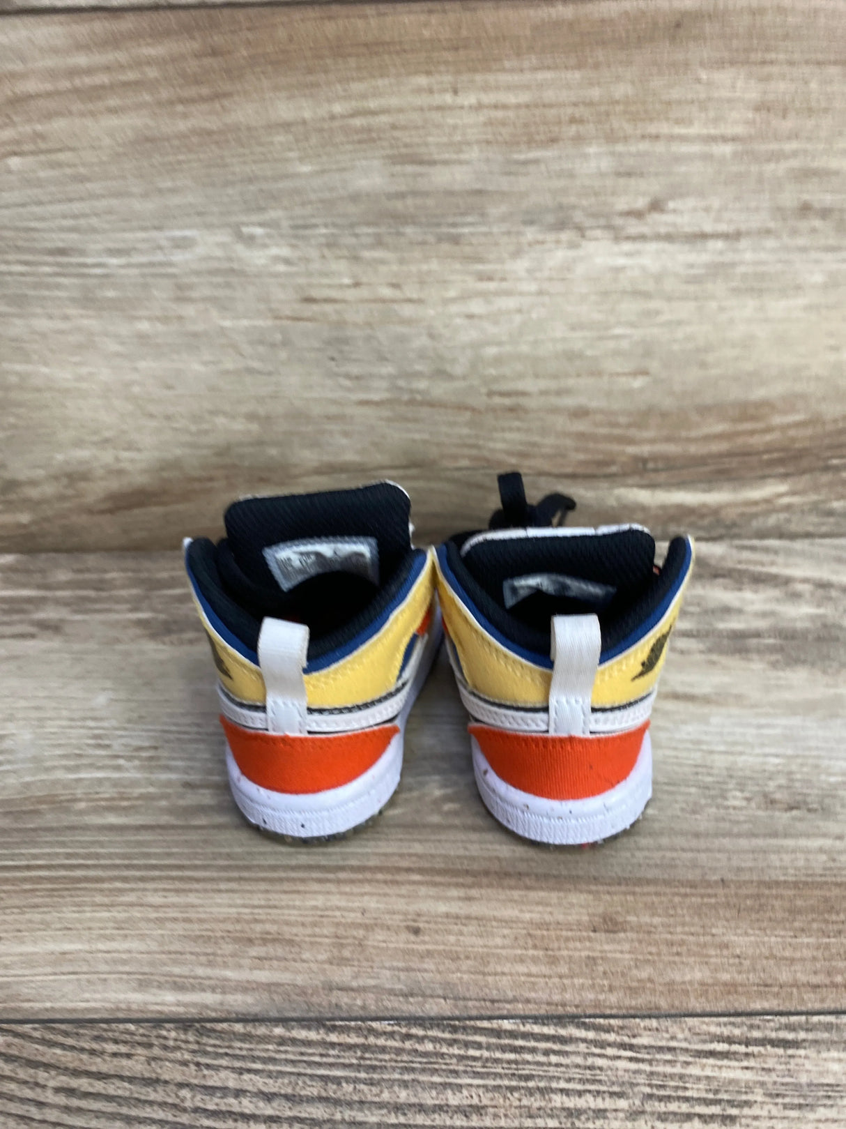 Air Jordan 1 Mid SE TD 'Multi-Color Canvas' Sneakers sz 2c