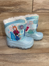 NEW Toddler Girls' Frozen Light-Up Winter Snow Boots sz 7c