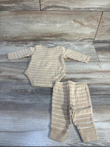 Carter's 2pc Bodysuit & Pants Set Tan sz Newborn