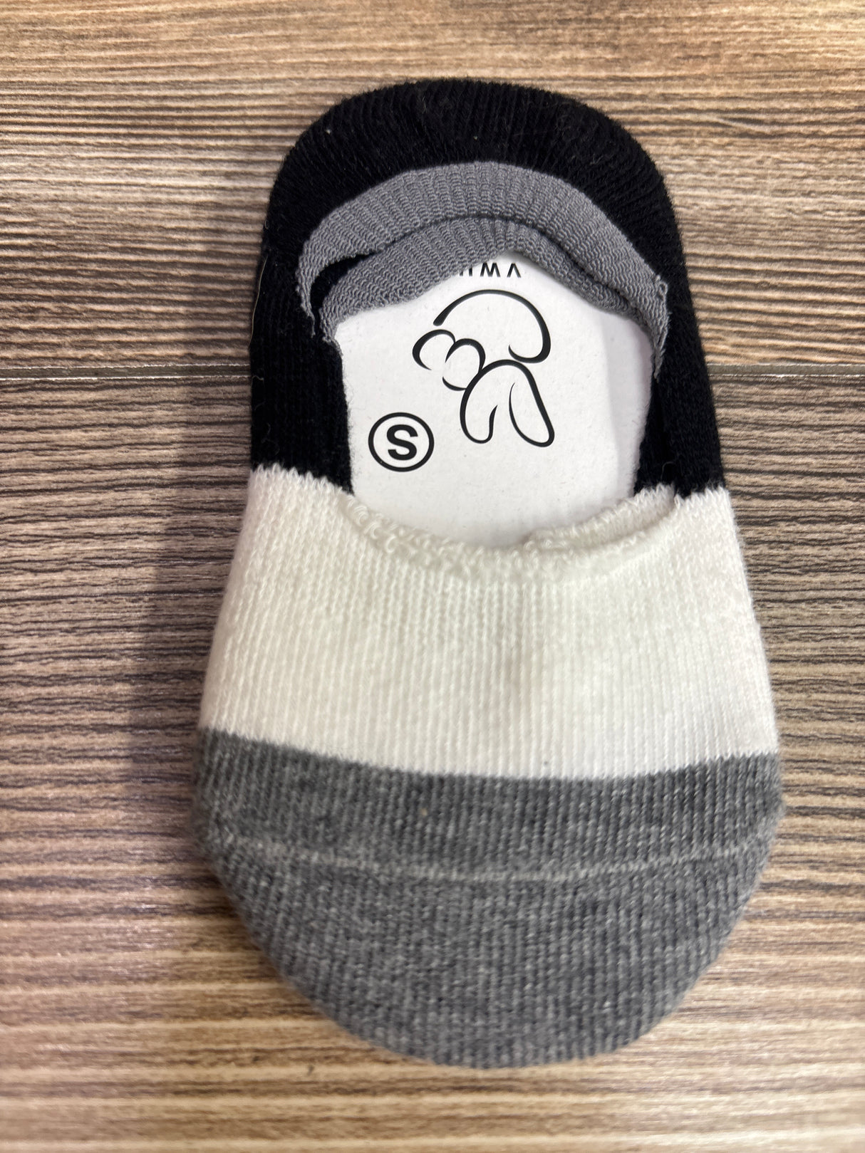 NEW VWU No-Show anti-Slip Socks Grey sz 1-3T