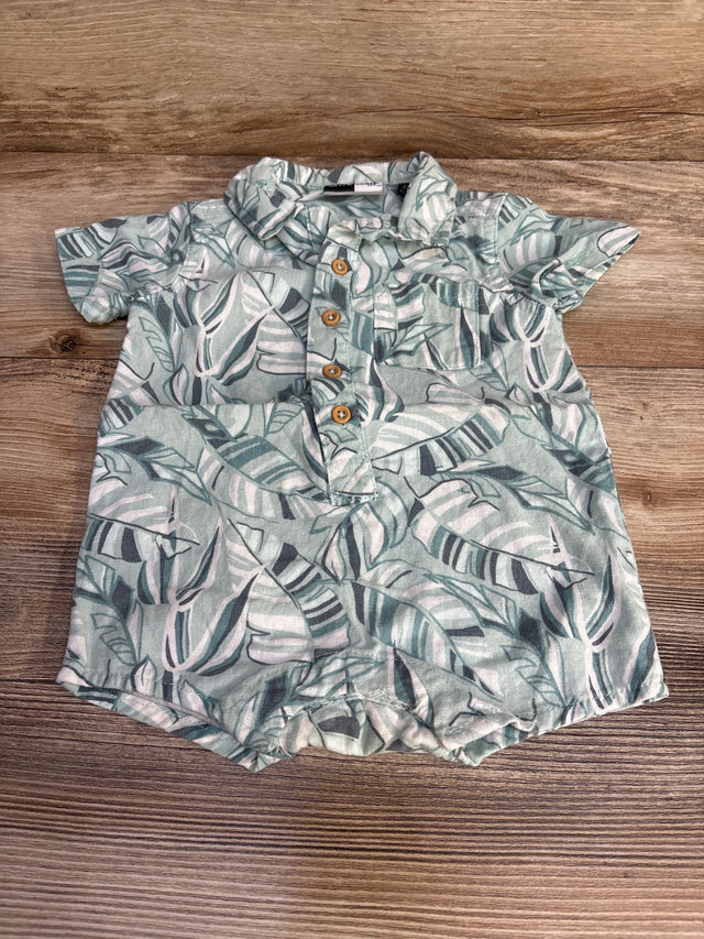 Mick Mack Romper Green sz 3-6m - Me n Mommy To Be
