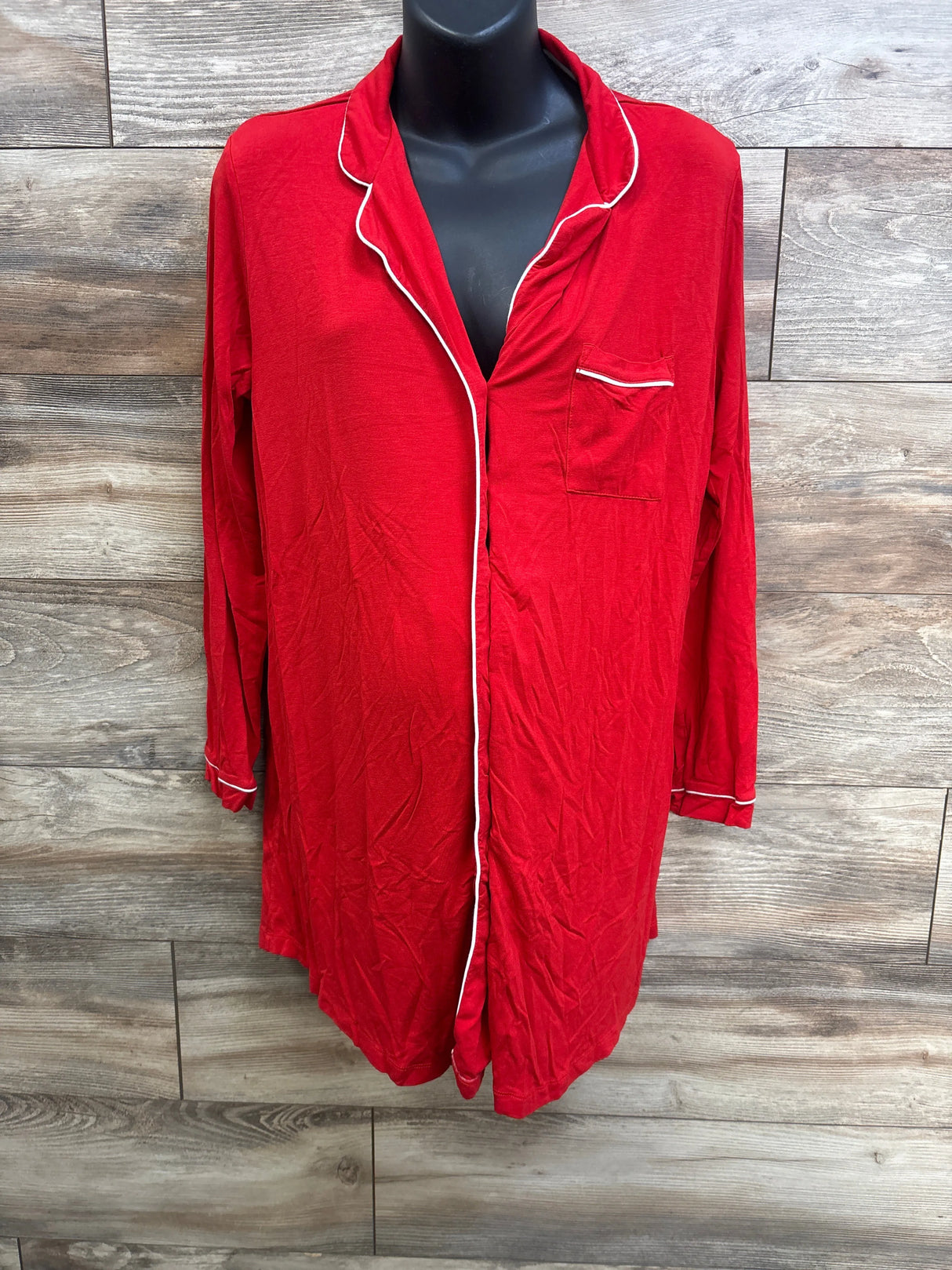 ASOS Design Super Soft Pajama Shirt Red sz Large
