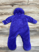 Snozu Purple Fleece Bunting sz 3-6m