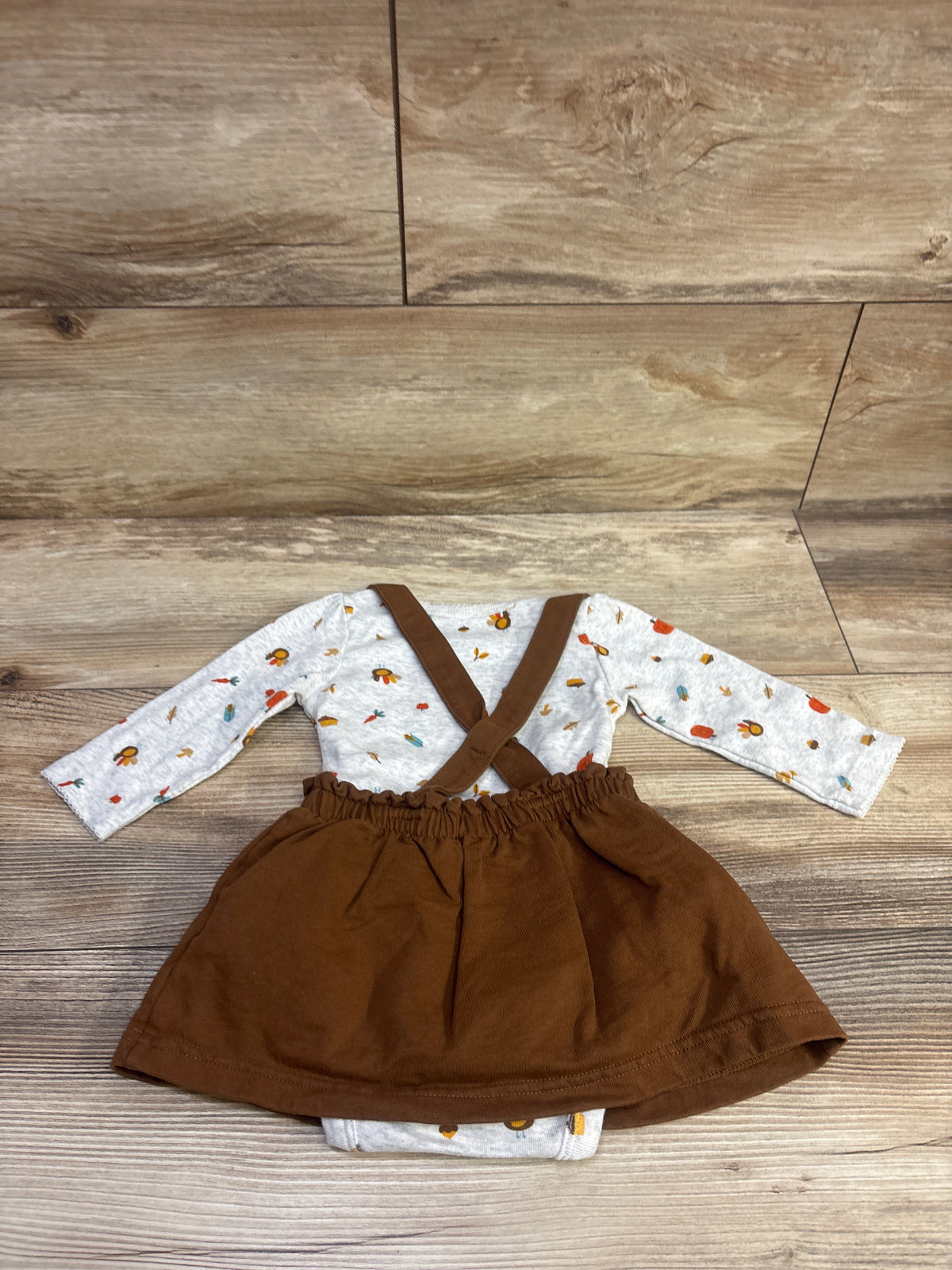 Carter's 2pc Long Sleeve Fall Bodysuit & Skirtall Set Ivory sz 9m