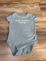 Carter's Little Brother Energy Bodysuit Blue sz 9m