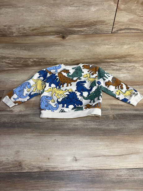 H&M Dinosaur Sweatshirt White sz 2T - Me n Mommy To Be
