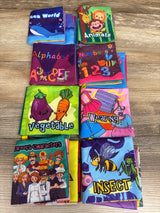 Toyk 8pk Crinkle Cloth Soft Bath Books