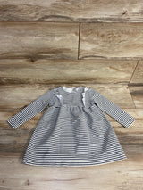 Zara Textured Striped Shirt White sz 18-24m
