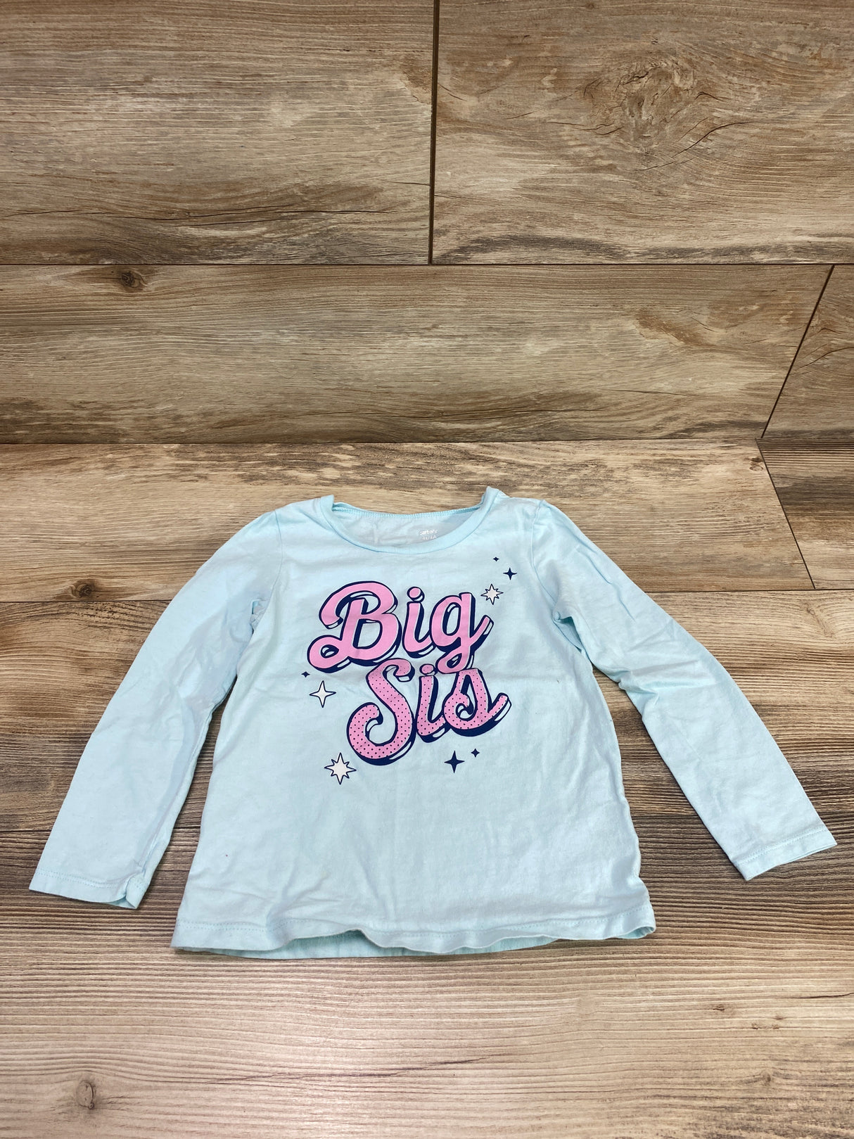 Carter's Big Sis Shirt Blue sz 4T