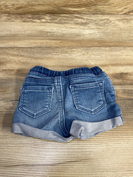 Cat & Jack Drawstring Denim Shorts Blue sz 12m - Me n Mommy To Be