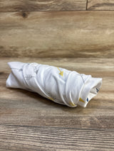 Arrow Print Fitted Bassinet Sheet, White 20x35''