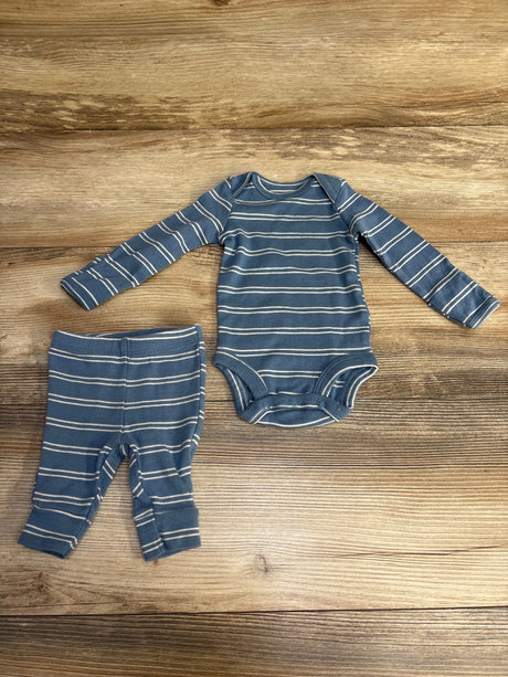 Carter's 2pc Striped Bodysuit & Pants Blue sz Newborn - Me n Mommy To Be