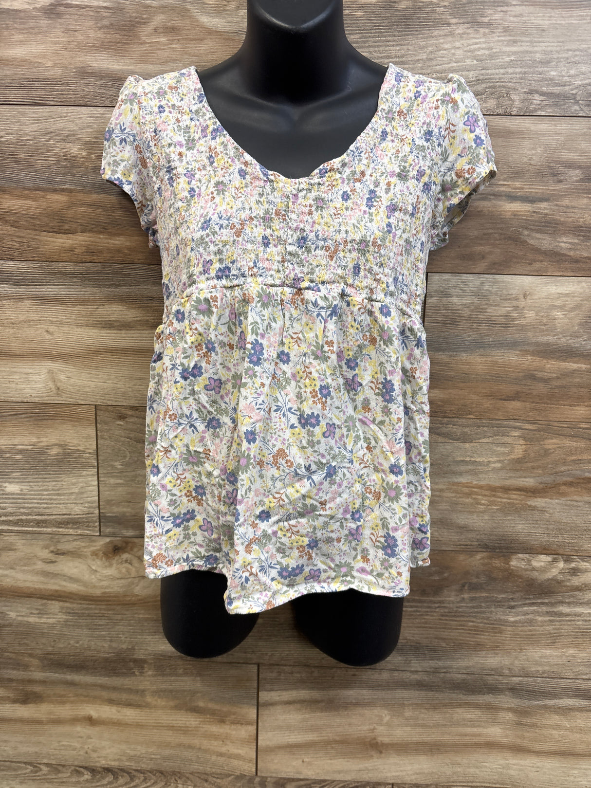Sonoma Maternity Smocked Blouse White sz Large