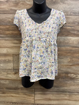 Sonoma Maternity Smocked Blouse White sz Large
