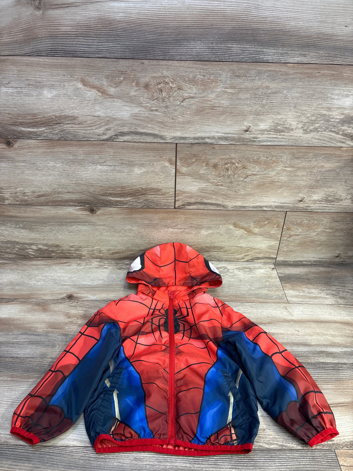 H&M Marvel Spider-Man Windbreaker Red sz 3-4T - Me n Mommy To Be