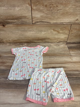 Milkberry 2pc Bamboo Striped Pajama Set Mint sz 18m